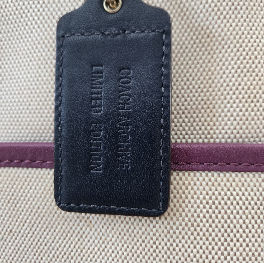 COACH Legacy Bonnie Cashin Canvas Turnlock Tote - Limited Edition - Picture 4 of 12